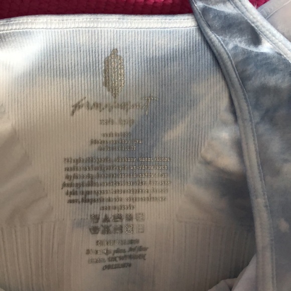 17. Free People Movement Good Karma Tie-Dye Bra - Aurora Blue - Picture 3 of 11